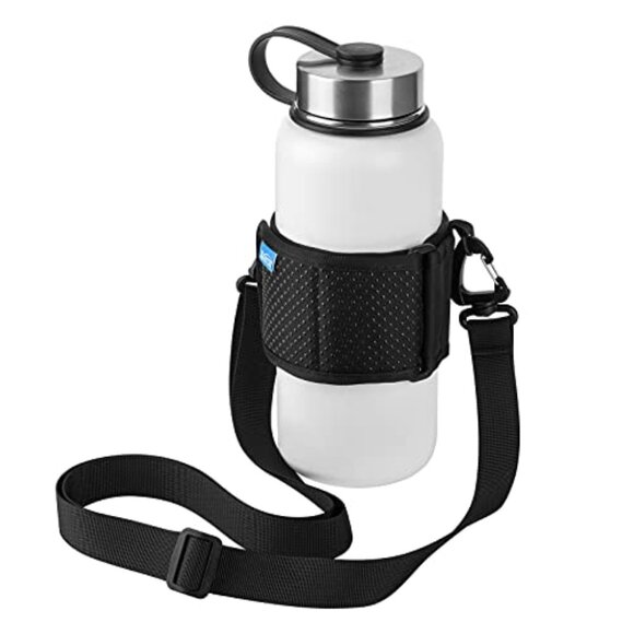 Water Bottle Carrier Holder with Adjustable Shoulder Strap - Picture 1 of 1